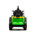 Elektrický traktor s lyžicou a vlečkou SX2068 - zelený